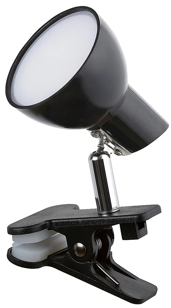 RABALUX Stolná LED lampička s klipom NOAH, čierna