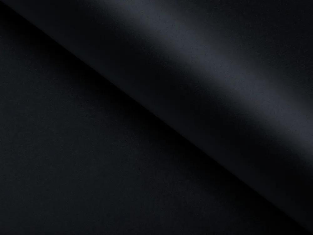 Biante Saténový behúň na stôl polyesterový Satén LUX-026 Čierny 20x180 cm