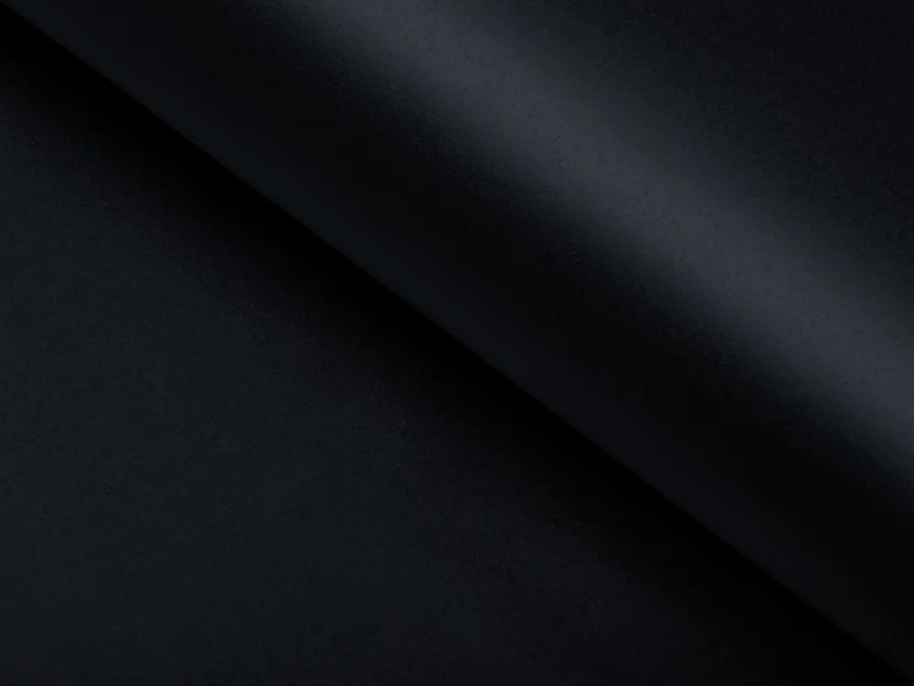 Biante Saténový behúň na stôl polyesterový Satén LUX-026 Čierny 35x140 cm