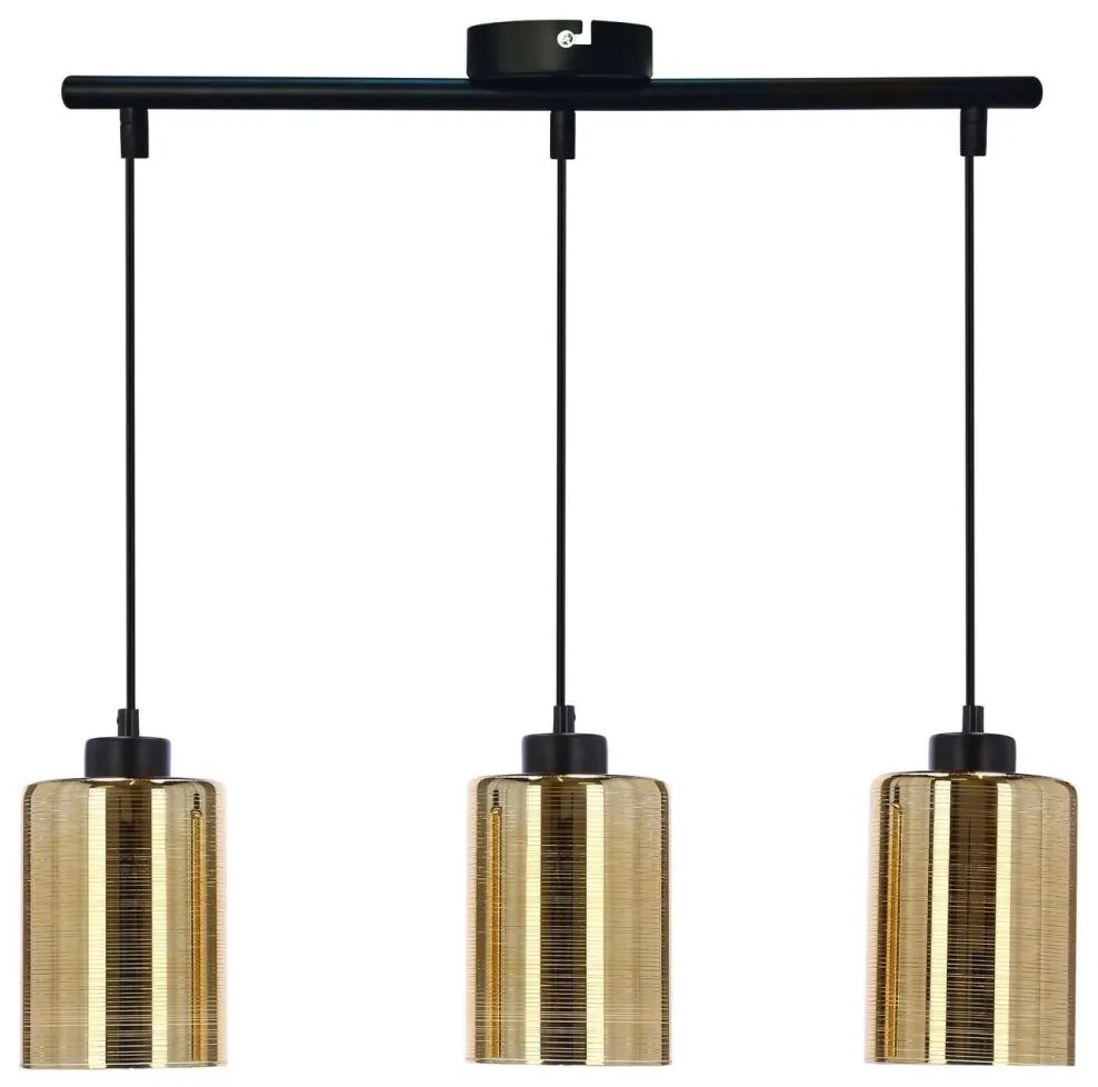 Luster na lanku COX 3xE27/60W/230V zlatá