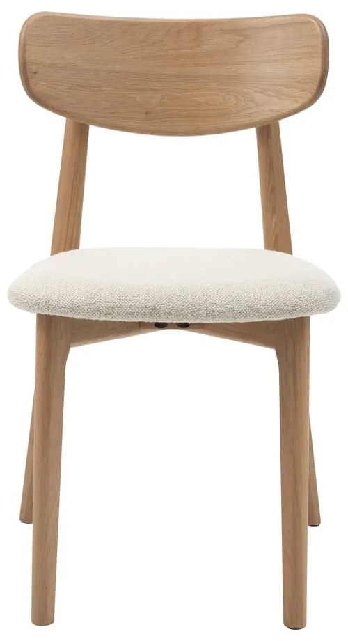 Krémovobiela/v prírodnej farbe jedálenská stolička Elim – Unique Furniture