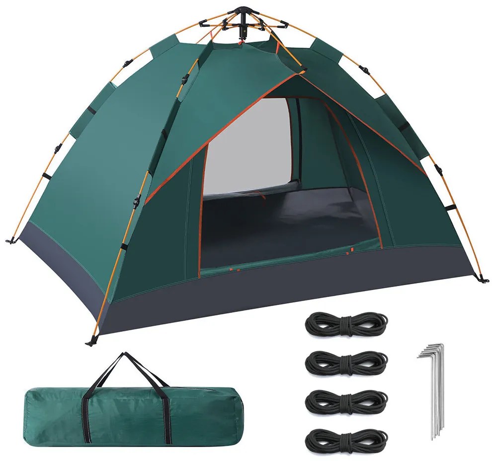 Zelený stan pre 3 osoby 2x2x1,35m