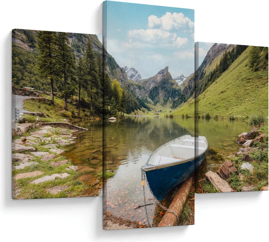Obraz - Seealpsee, jazero Švajčiarska (90x60 cm)
