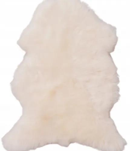 ovčia kožušina biela Veľkosť: 90-110cm x 50-60cm
