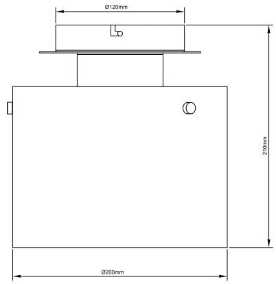 Brilliant - Stropné svietidlo BETH 1xE27/60W/230V Ø 20 cm čierna/dymová