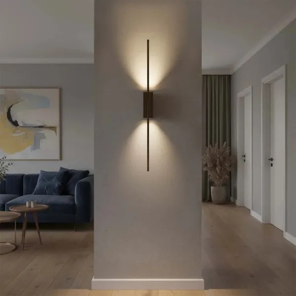 LED nástenné svietidlo AISHA LED/12W/230V 4000K 80 cm čierne