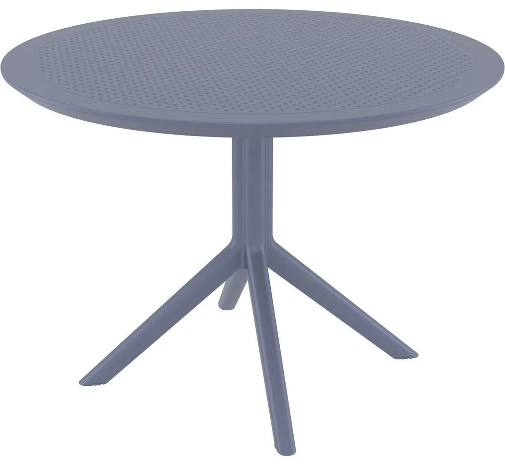 SKY Ø105 záhradný stôl dark grey