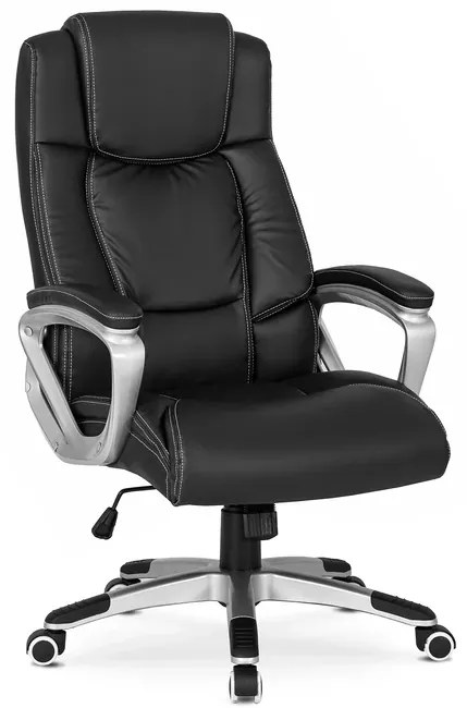 Otočné kancelárske kreslo Toledo čierna eko koža