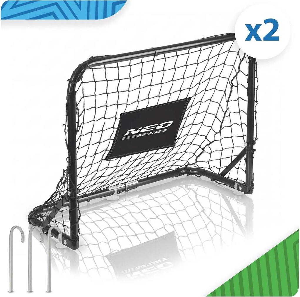Neo-Sport Futbalová bránka - sada 2 kusov - 60 x 45 x 25 cm NS-486