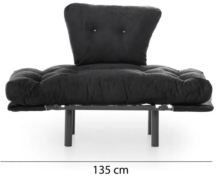 Kreslo Nitta jednomiestne čierne