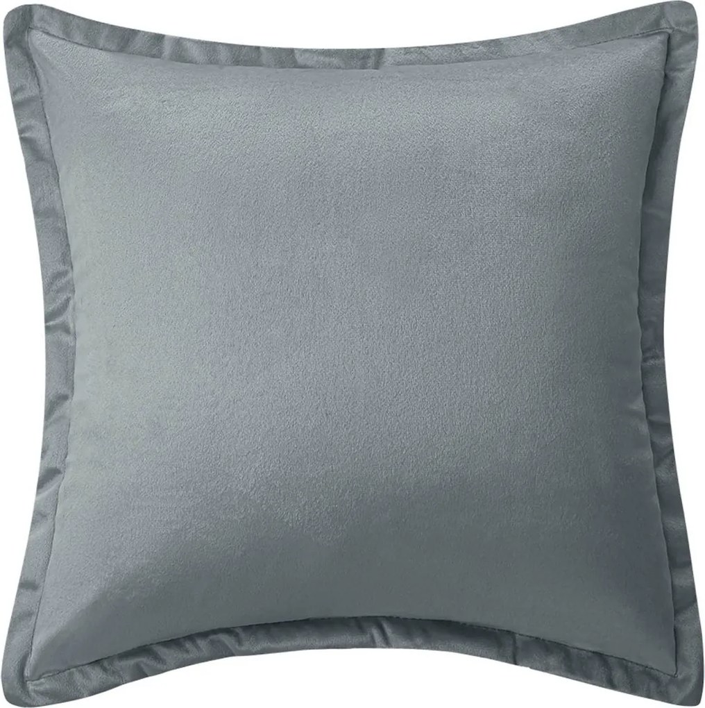 Velúrová obliečka na vankúš SOFT VELVET grafitová 40x40 cm