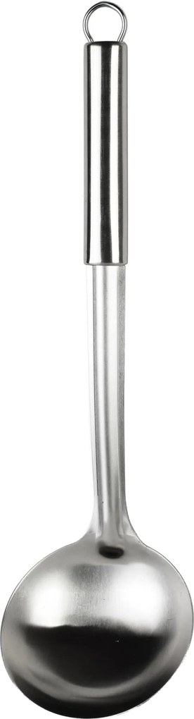 Nerezová naberačka BASIC KITCHEN 34,5 cm strieborná