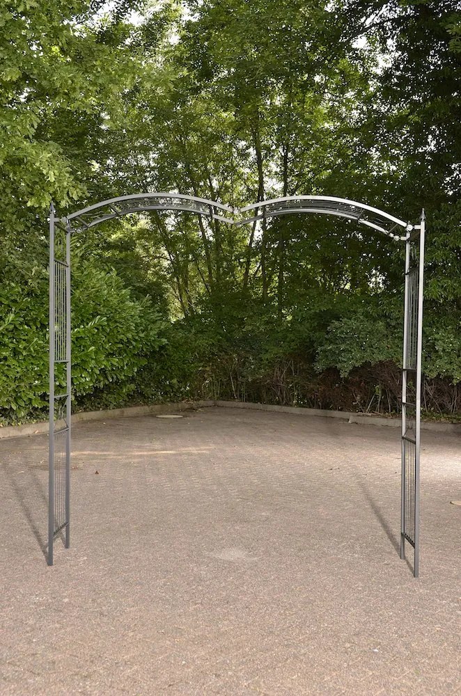 Oblúk na ruže Flexi s nastaviteľnou šírkou - Čierna