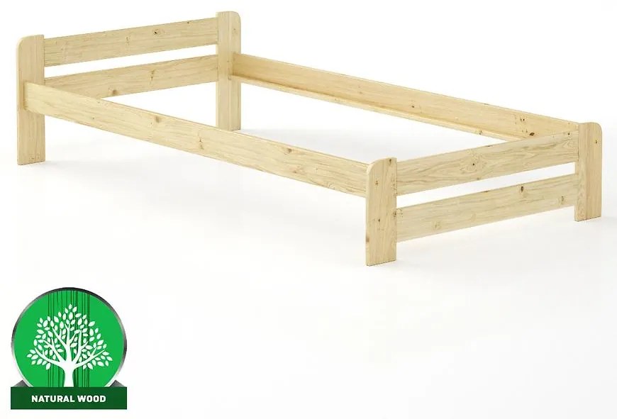 Posteľ borovica LK099–100x200 surová