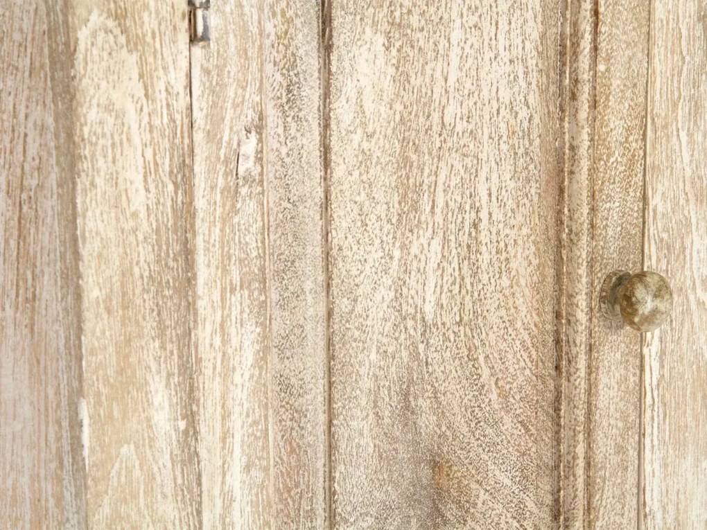 furniture-nabytek.cz - Masivní koupelnová spodní skříňka Patina z mangového dřeva, lakovaná, přírodní barva – 48×33×80 cm