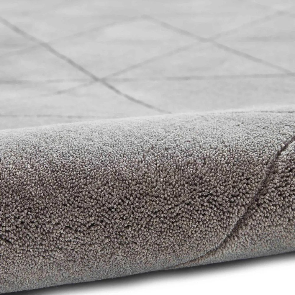 Sivý vlnený koberec Think Rugs Kasbah, 150 x 230 cm