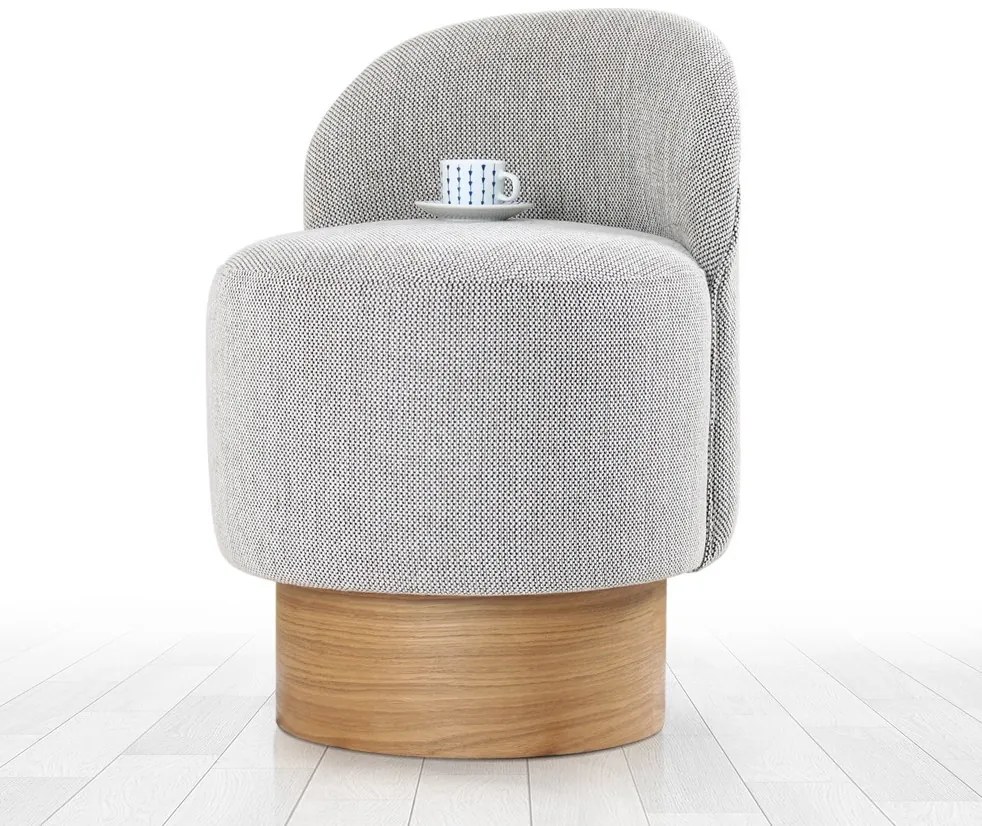 Taburet BARREN sivý