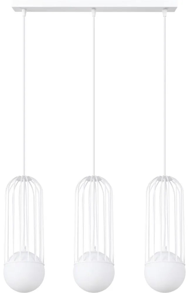 Sollux SL.1333 - Luster na lanku BRINA 3xG9/8W/230V biela