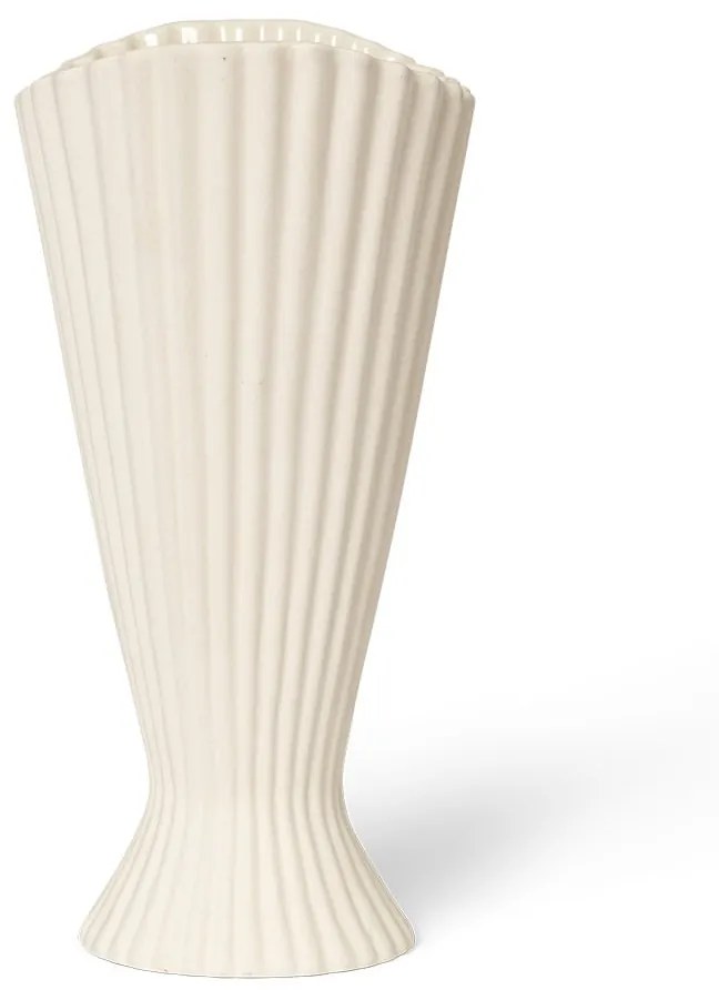 Ferm Living Designová váza Fountain Off White 23 cm
