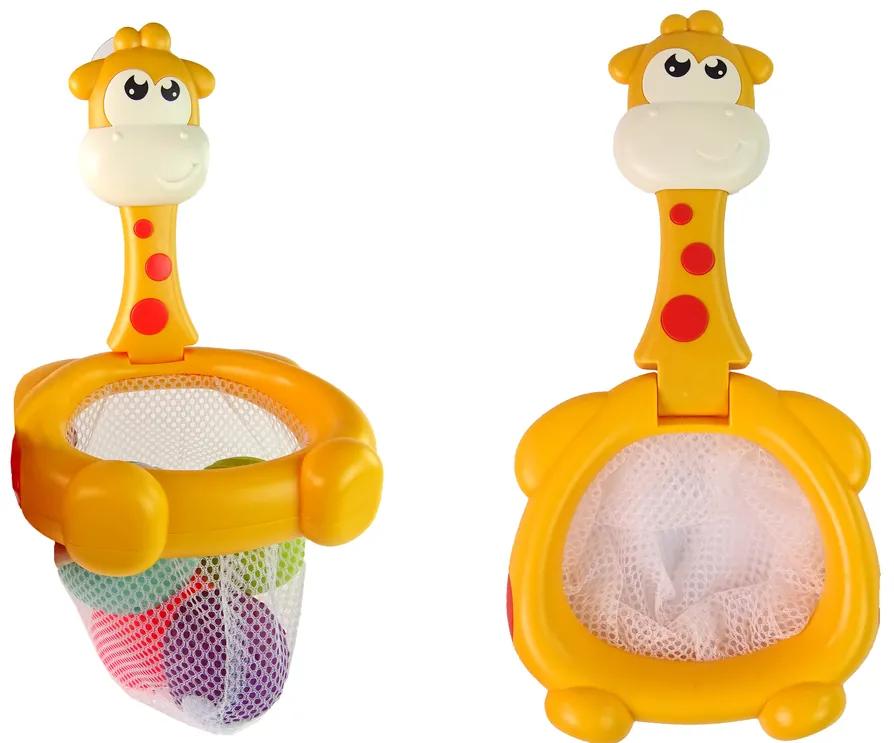Lean Toys Hračka do vane – Žirafa s loptičkami