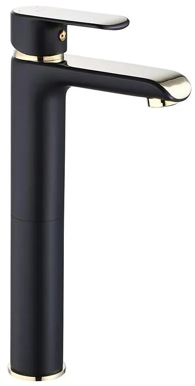 Umývadlová batéria vysoká Rea Bloom čierna-zlatá