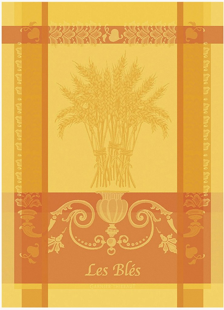 Žakárové kuchynské utierky Les Bles, 4 ks