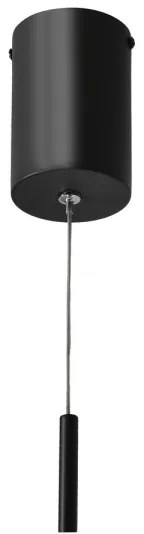 LED závesné svietidlo na lanku PUMA LED/10W/230V pr. 15 cm čierne