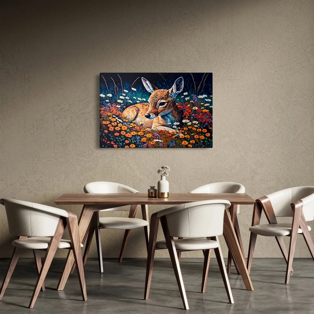 Obraz - Maľované srne (90x60 cm)