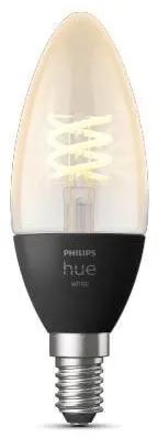 PHILIPS HUE Múdra LED filamentová žiarovka HUE, E14, 4,5 W, 300lm, teplá biela