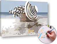 Maľovanie podľa čísel ODDYCH NA PLÁŽI –  nízka náročnosť