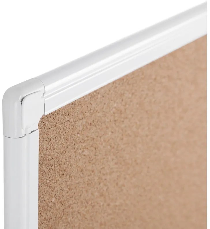 Korková nástenka ANTI-MICROBIAL, 900 x 600 mm, biely rám