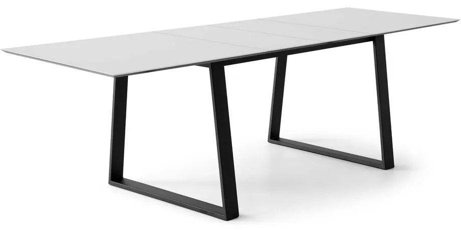 Rozkladací jedálenský stôl s bielou doskou a prídavnou doskou 100x210 cm Meza – Hammel Furniture