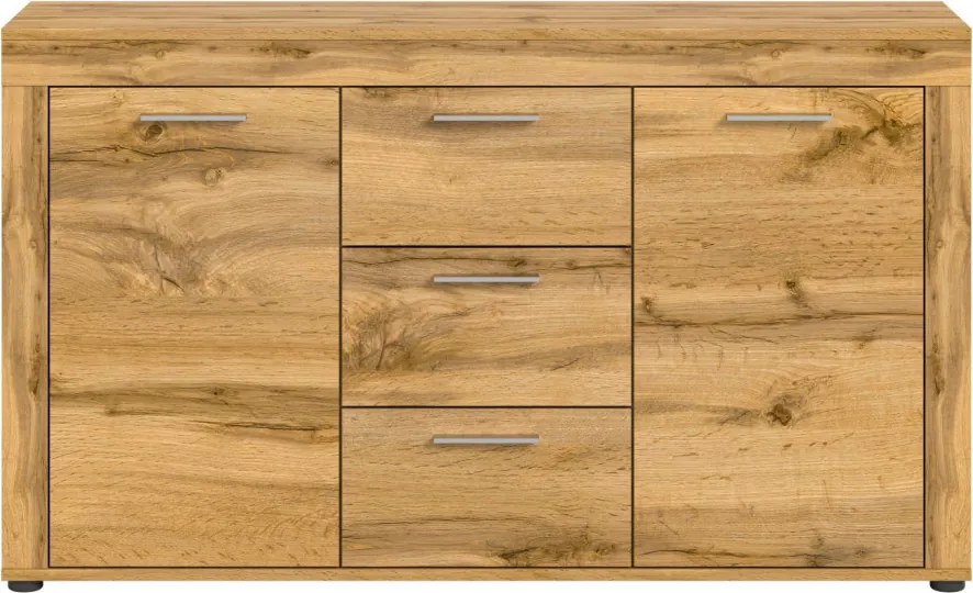 Komoda so zásuvkami Jana, 125 cm, dub wotan