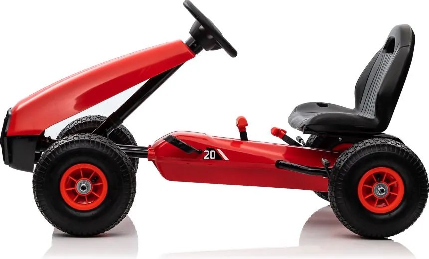 LEAN CARS Pedálová motokára G208 červená