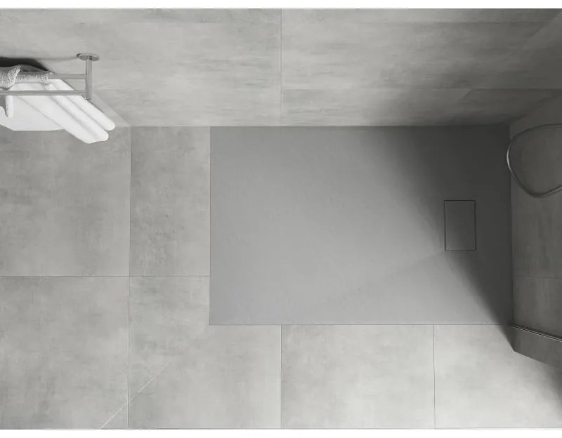 Mexen Hugo, SMC obdĺžniková sprchová vanička 80 x 70 cm, šedá, 42617080