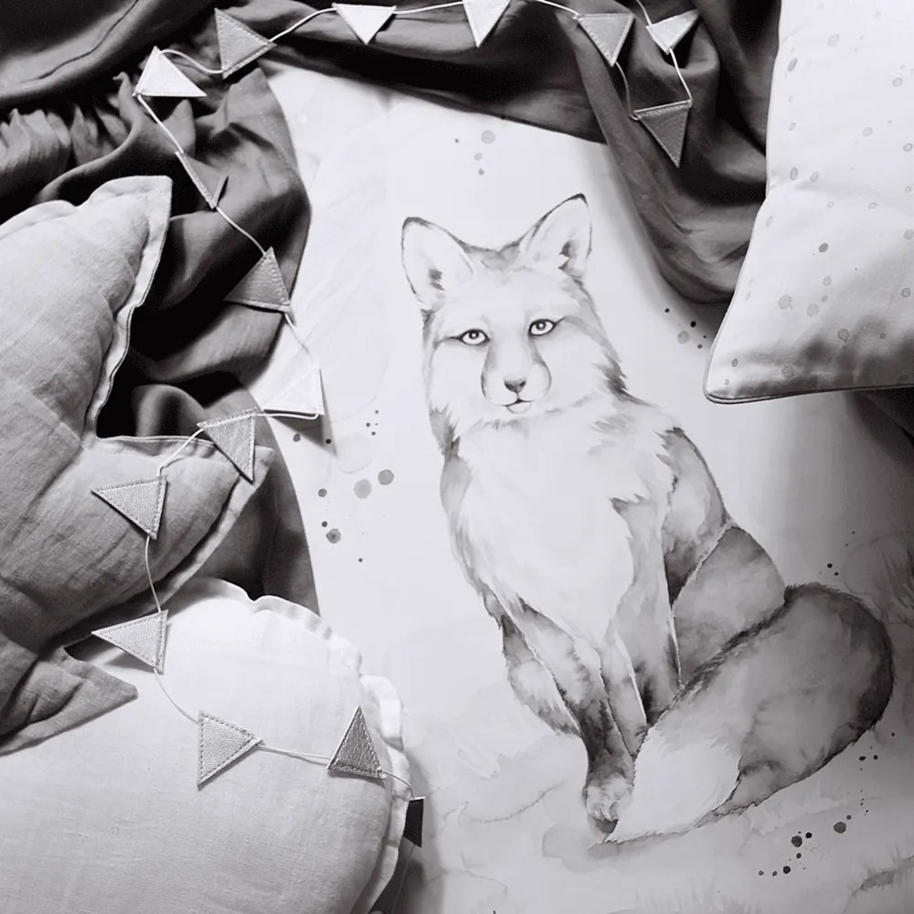 Plagát líška 18x24cm