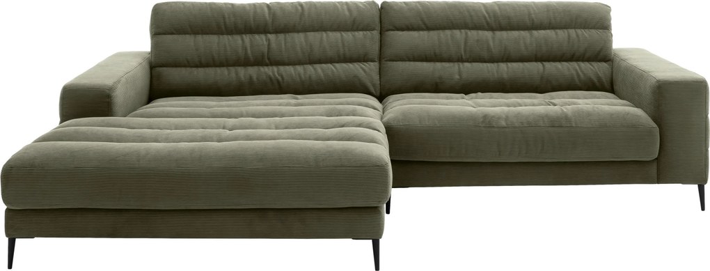 XXXLutz ROHOVÁ SEDAČKA, textil, kompozitné drevo, olivovozelená Dieter Knoll - Sedačky - 001581029373