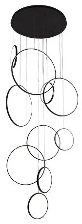 LED Stmievateľný luster na lanku LED/290W/230V 3000-6500K + diaľkové ovládanie