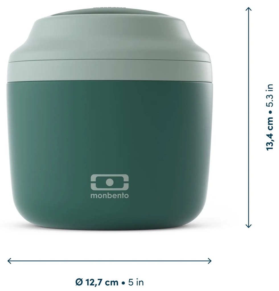 monbento Termo box na potraviny Monbento Element Green Bicolor 550 ml