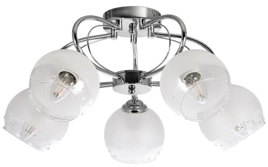 Prisadený luster 5xE27/60W/230V