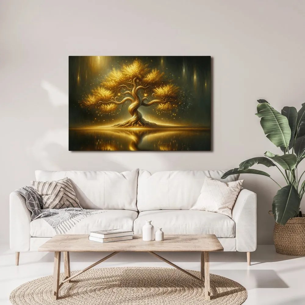 Obraz žiariaci strom života v noci