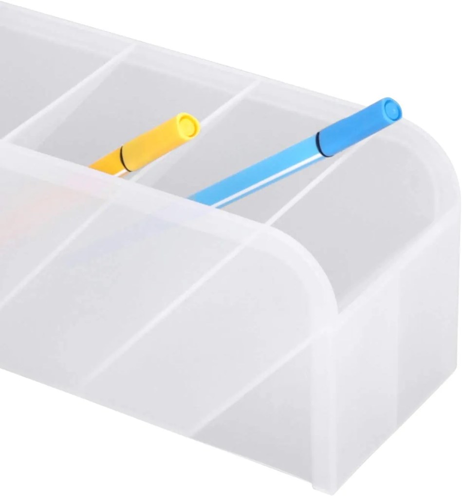 eCarla Multifunkčný stolný organizér na písacie potreby / štetce, William, transparentný