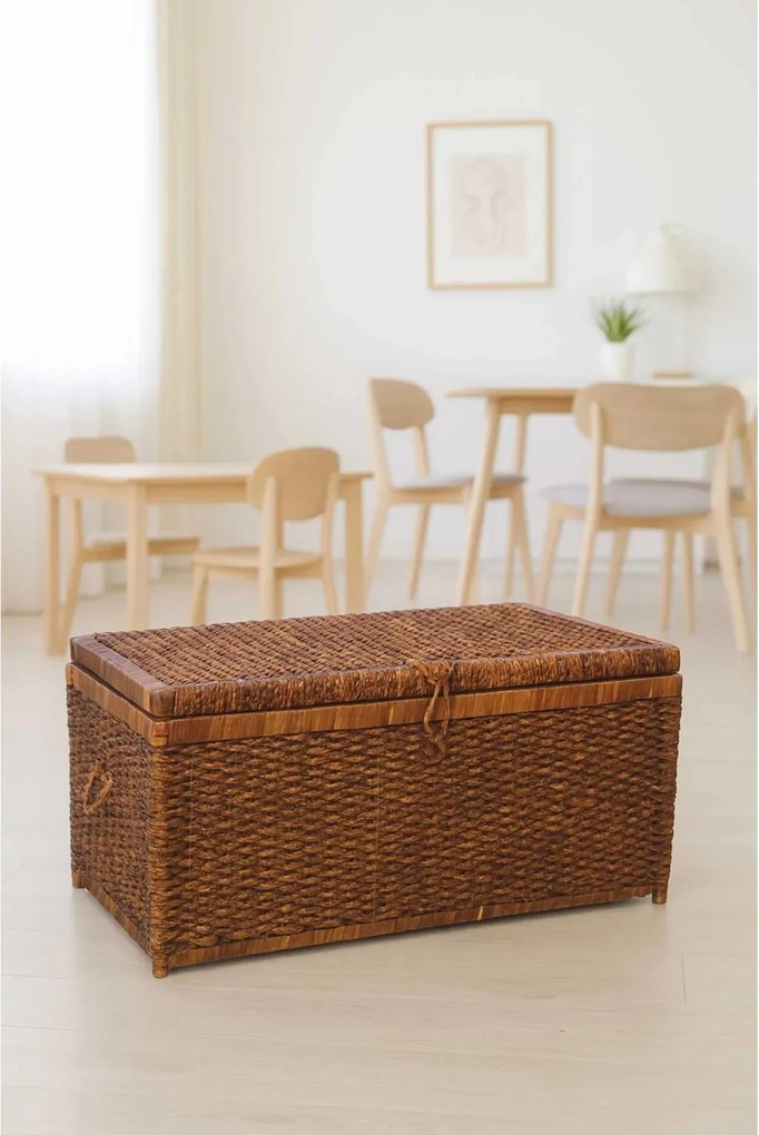 Truhla na bielizeň LEA, vodný hyacint, šírka 84 cm, hnedá