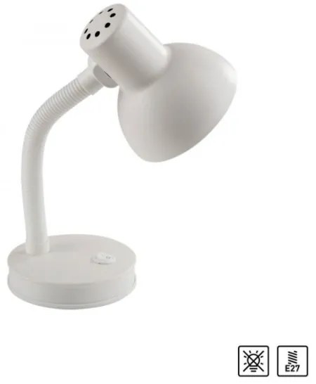 JUST LIGHT. 11080-16 - Flexibilná stolná lampa FLEXI 1xE27/25W/230V biela