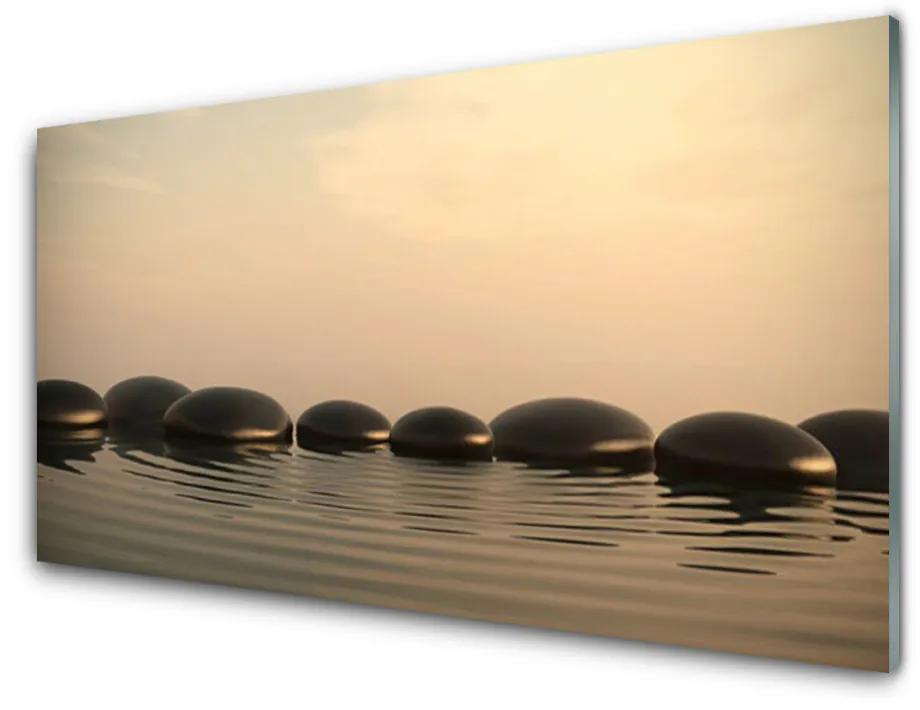 Obraz plexi Kamene voda umenie 120x60 cm