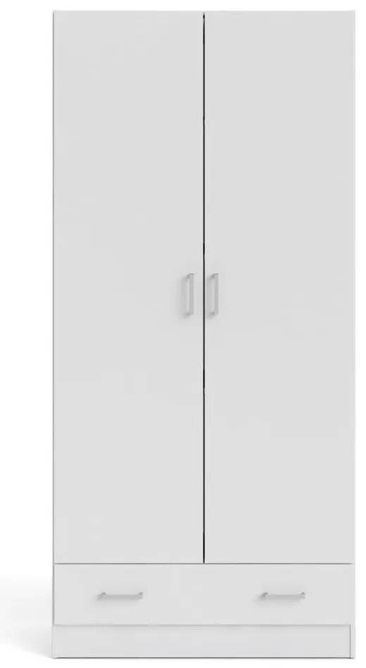 Biela šatníková skriňa 79x170 cm Space – Tvilum
