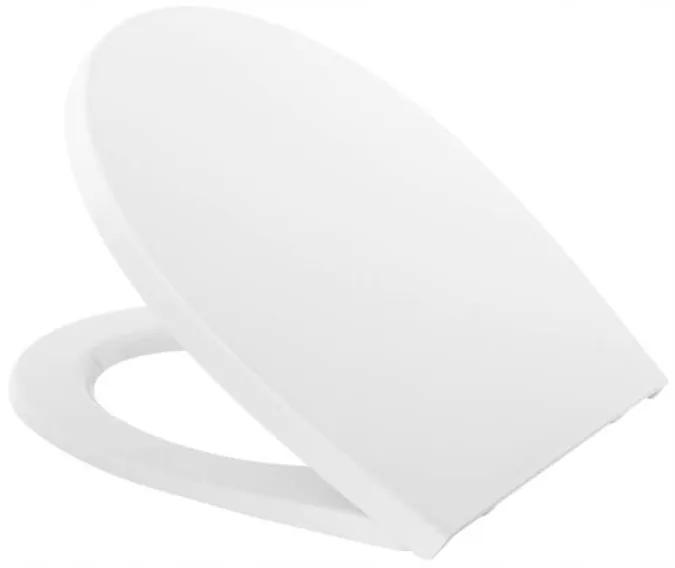 Cersanit DELFI - závesná wc misa + antibakteriálne sedátko z duroplastu, biela, K97-133