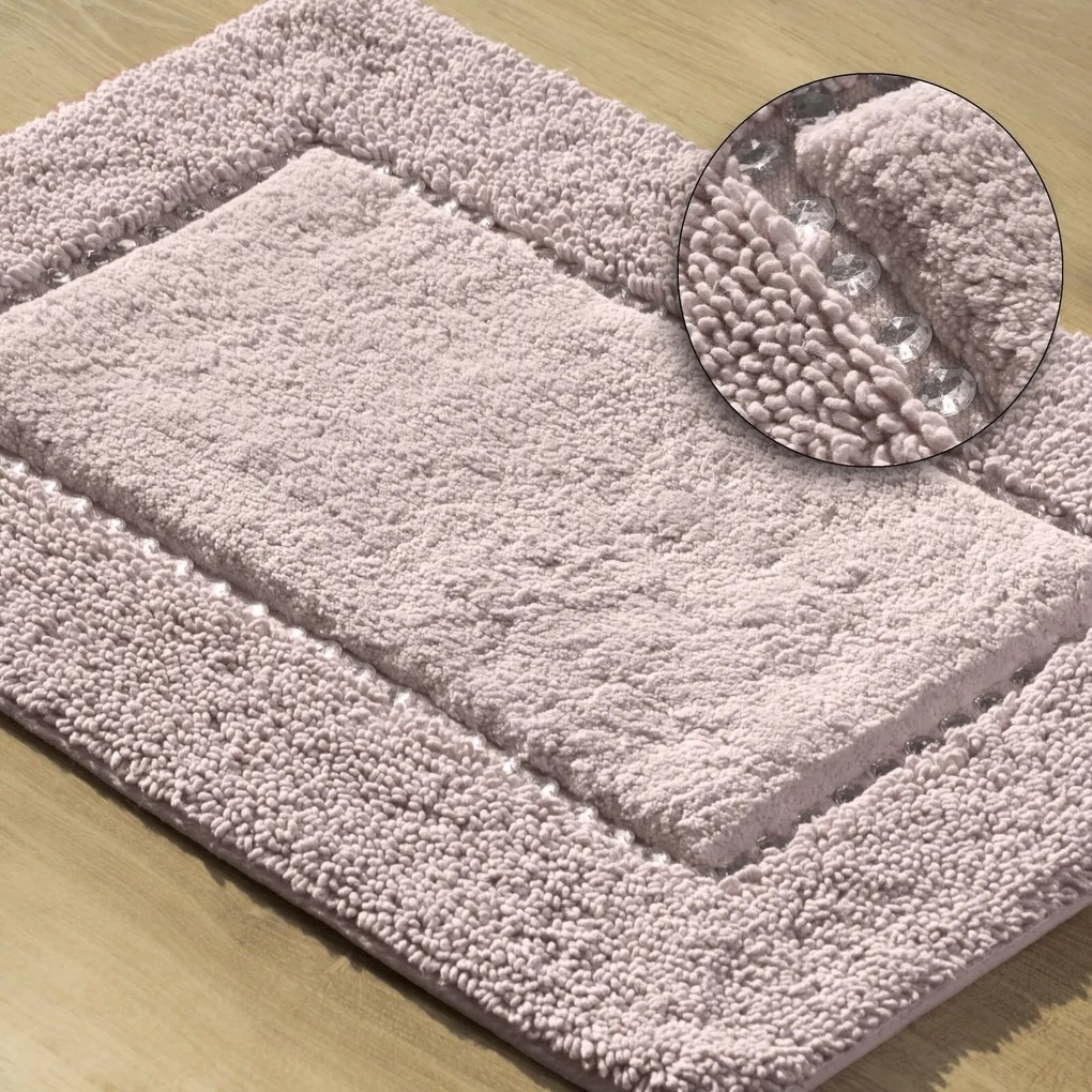 PREDLOŽKA DO KÚPEĽNE CHIC 50X70 CM RUŽOVÁ