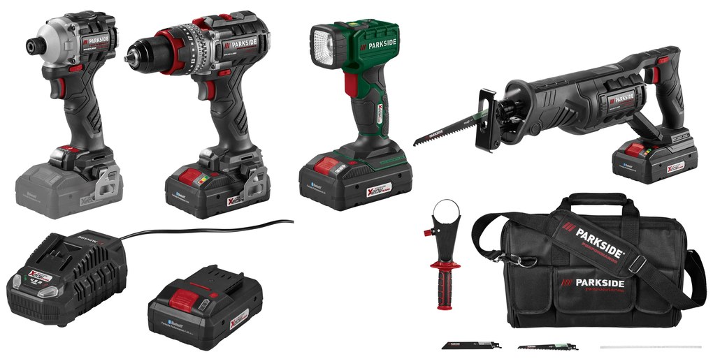 Parkside Performance®  Súprava aku náradia s príslušenstvom 20 V, 7-dielna  (100395739)