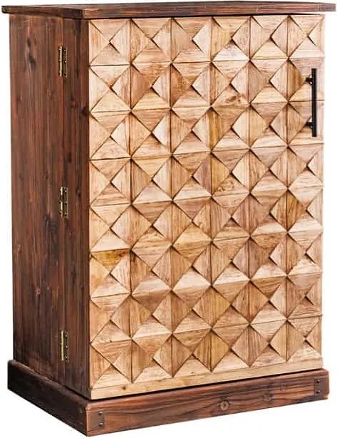 Dizajnová barová skrinka Winebar 90 cm borovica